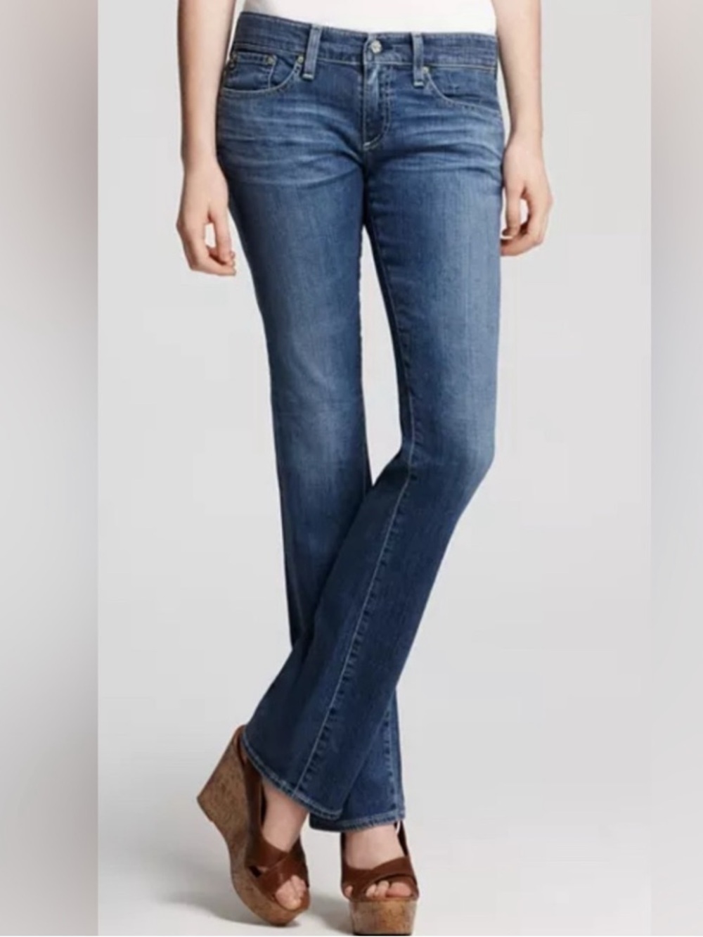 AG Adriano Goldschmied Women's Tomboy Relaxed Straight Jeans Low Rise 27